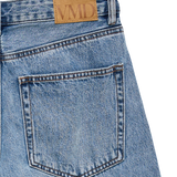 VERO MODA VMZELDA barrel denim jeans mix in medium blue denim - Image 4